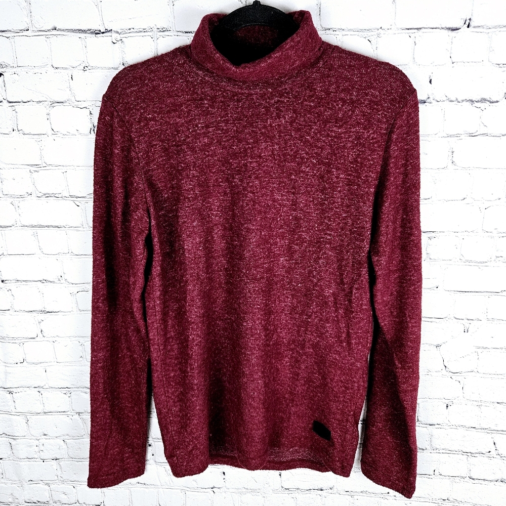 LEIF NELSON | slim fit turtleneck stretch pull-on lightweight sweater
